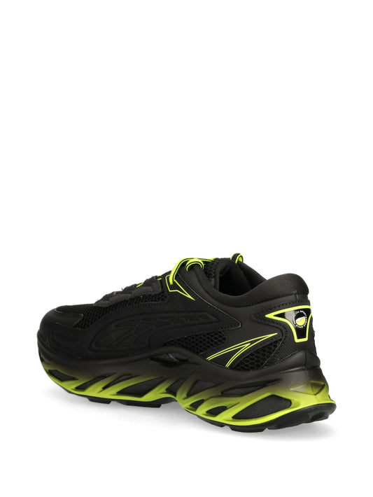 Puma Men's Black & Lime Exotek Nitro S Sneakers | Puma In Lebanon