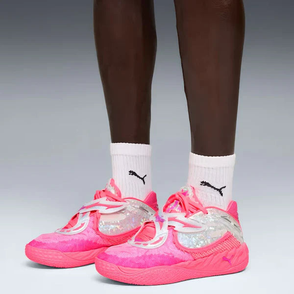 Puma Men's Hot Pink & Silver MB.05 World Tour Sneakers | Puma In Lebanon